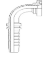 Perfect Circle - G0238 Code 61 Flange – 90deg Hosetail