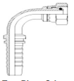 Perfect Circle - G0267 Metric Light Female Swivel – 90deg Hosetail