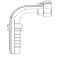 Perfect Circle - G0284 Chinese Flat Face Female Swivel – 90deg Hosetail