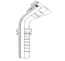 Perfect Circle - J0267 Metric Light Male Female Swivel – 45deg Hosetail