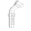 Perfect Circle - J0217 BSPP Female Swivel – 45deg Hosetail