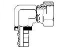 Perfect Circle - B0653 JIC Female Swivel – 90deg Push-Lock Stem