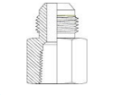 Perfect Circle - A2450 BSPT Fixed Female – JIC Male