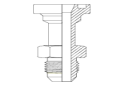 Perfect Circle - A5038 JIC Male – Code 61 Flange