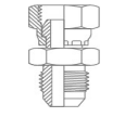 Perfect Circle - A5069 JIC Male – Metric Heavy Female Swivel