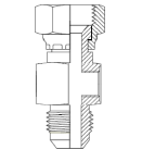 Perfect Circle - D505320 JIC Male – JIC Female Swivel – BSPP Fixed Female Test Point Tee