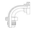 Perfect Circle - G5039 JIC Male – Code 62 Flange 90 Degree