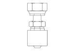 A0389 ORFS Female Swivel - Multi-Spiral 1 Piece Hose Tail