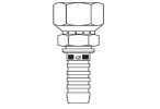Perfect Circle - A0467G Metric Female Swivel – Gates Hosetail