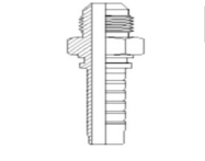 SA0250 JIC Male Stainless Steel - Hosetail