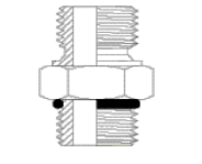 Perfect Circle - SA1056 BSPP Male – UNO Male Stainless Steel