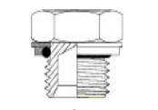 Perfect Circle - SF10 BSPP Male Plug Stainless Steel